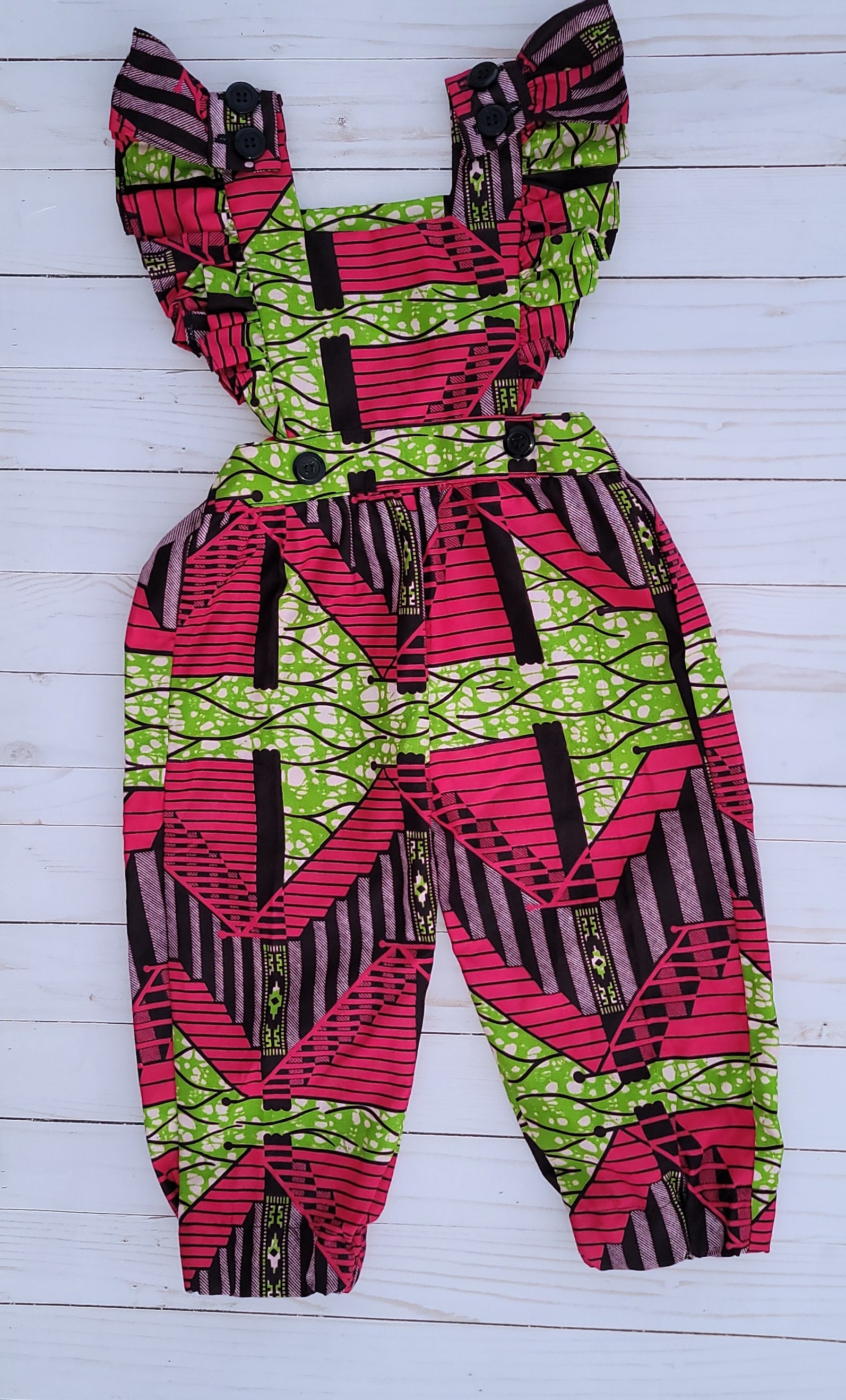 Ankara Styles Cute Kids Jumpsuits Short Jump Suit With Ankara