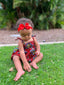 Tami Girl Dress - Red Stained Glass Print-Elisamama