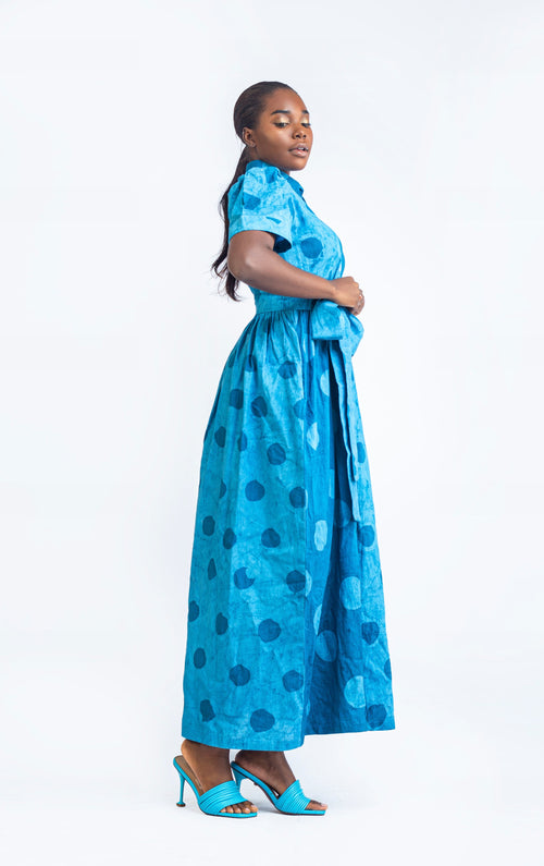 Asake Dress - Blue