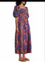 Lola Maxi Dress - pink and blue