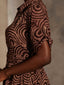 Asake Dress - Brown