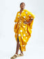 Abeni Dress -  Yellow and White Polka Dots