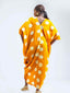 Abeni Dress -  Yellow and White Polka Dots