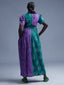 Asake Dress - Green and Purple