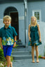 Eri Kids Dress - Forest Green