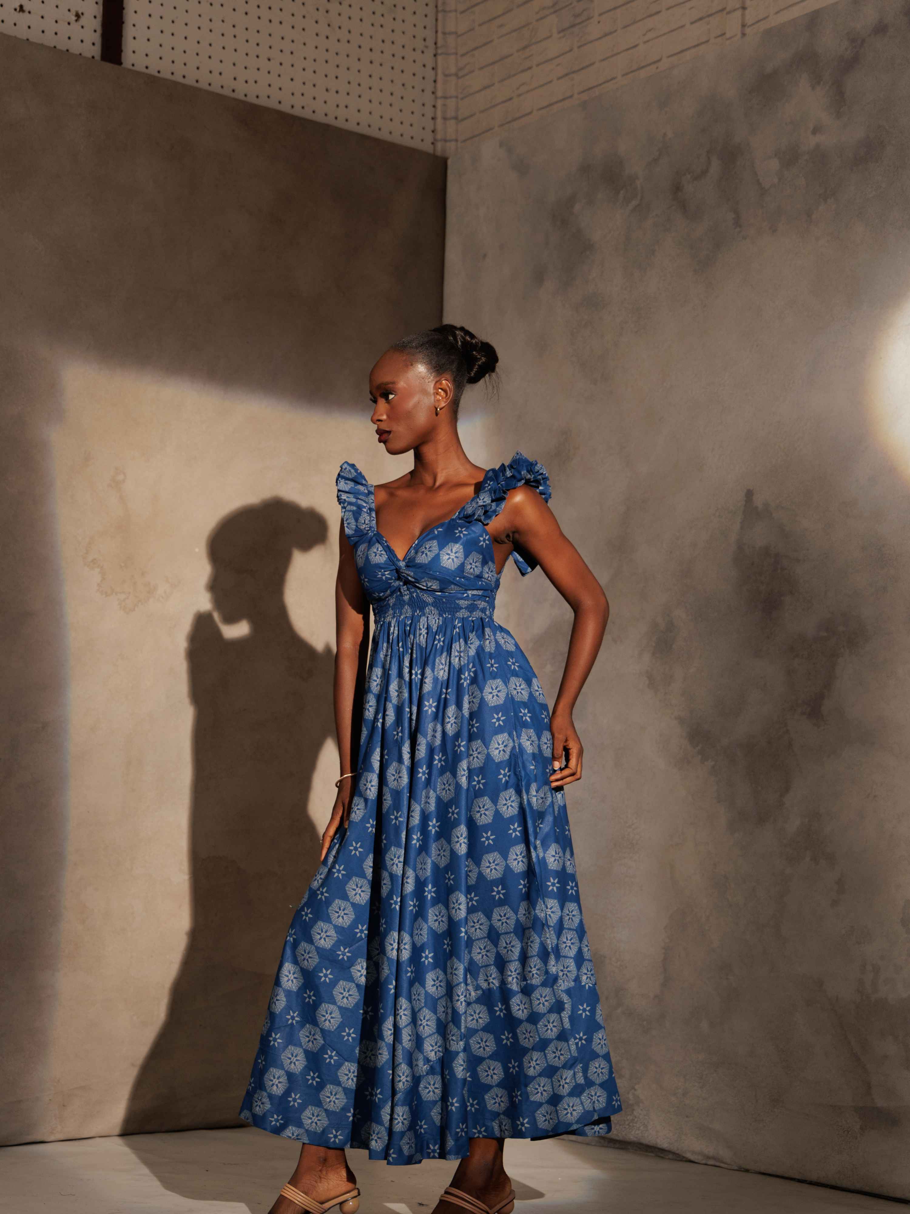 Ibukun Dress - Blue Elisamama Ibukun Dress - Blue Elisamama