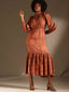 Teniola Dress - Brown