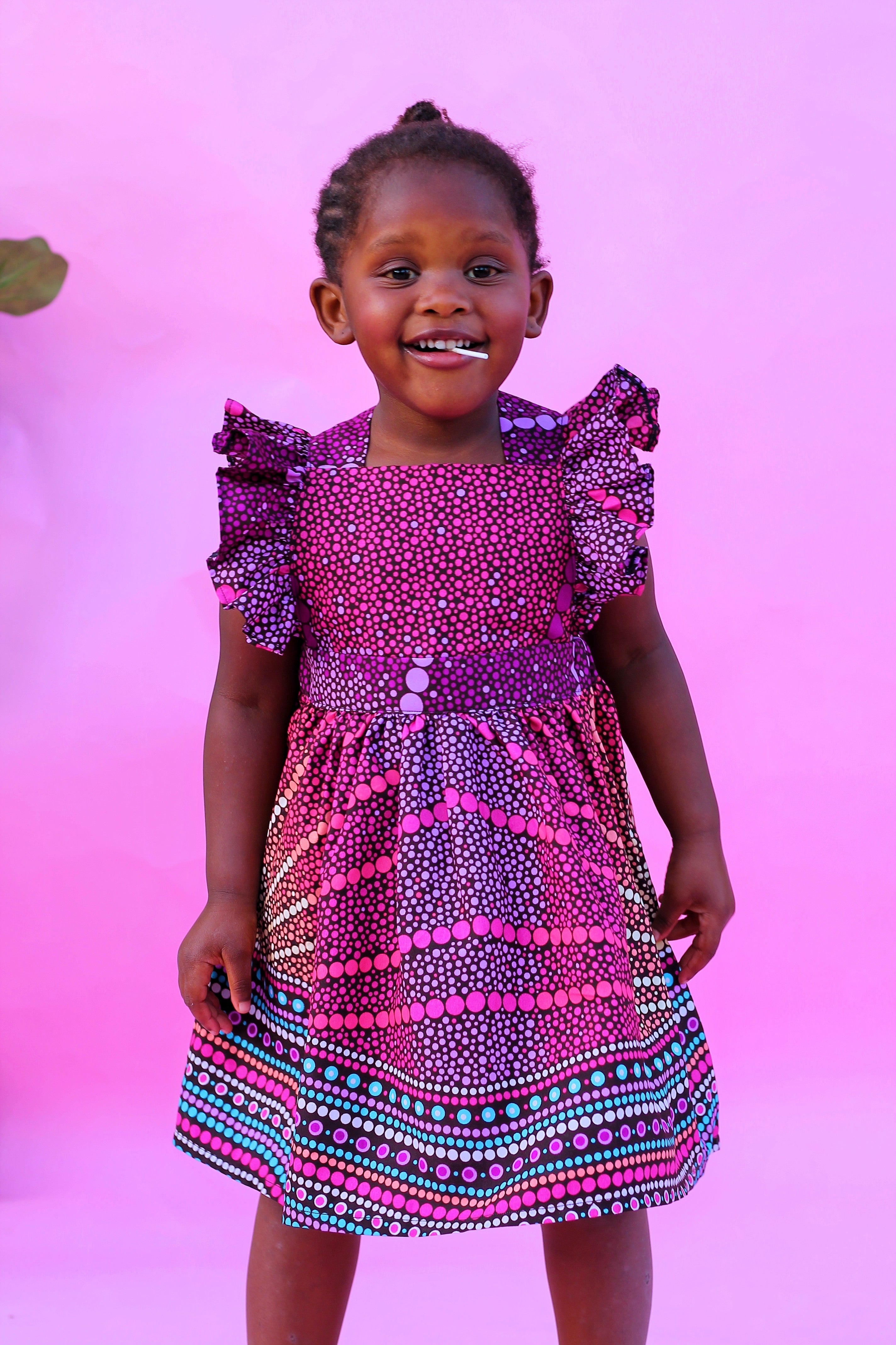 Elisa African Print Dress - Constellation