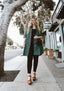 Green Olive - Jacket Dress