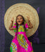 Elisa Dashiki African Print Dress - Pink Dashiki