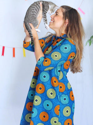 Blue Jacket Dress