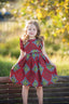 Elisa Dress - Red Stained Glass Print-Elisamama