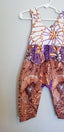 Sola Jumpsuit - Salmon and Purple - ankara wax print-Elisamama